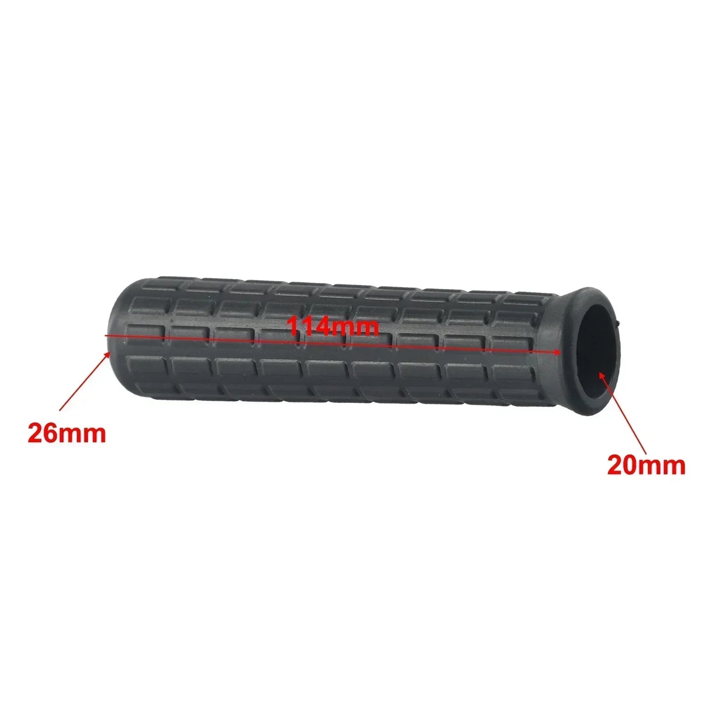 2pcs Wheelbarrow Handles Rubber Round Tubes Anti-Skid Shock Absorption Universal Weatherproof Replacement Handle Cover 12-32mm