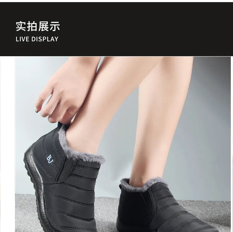 Boots Men Snow Outdoor Mens Shoes  Men's Winter Boots Hiking Ankle Boots Waterproof Men Shoes Work Shoes Footwear