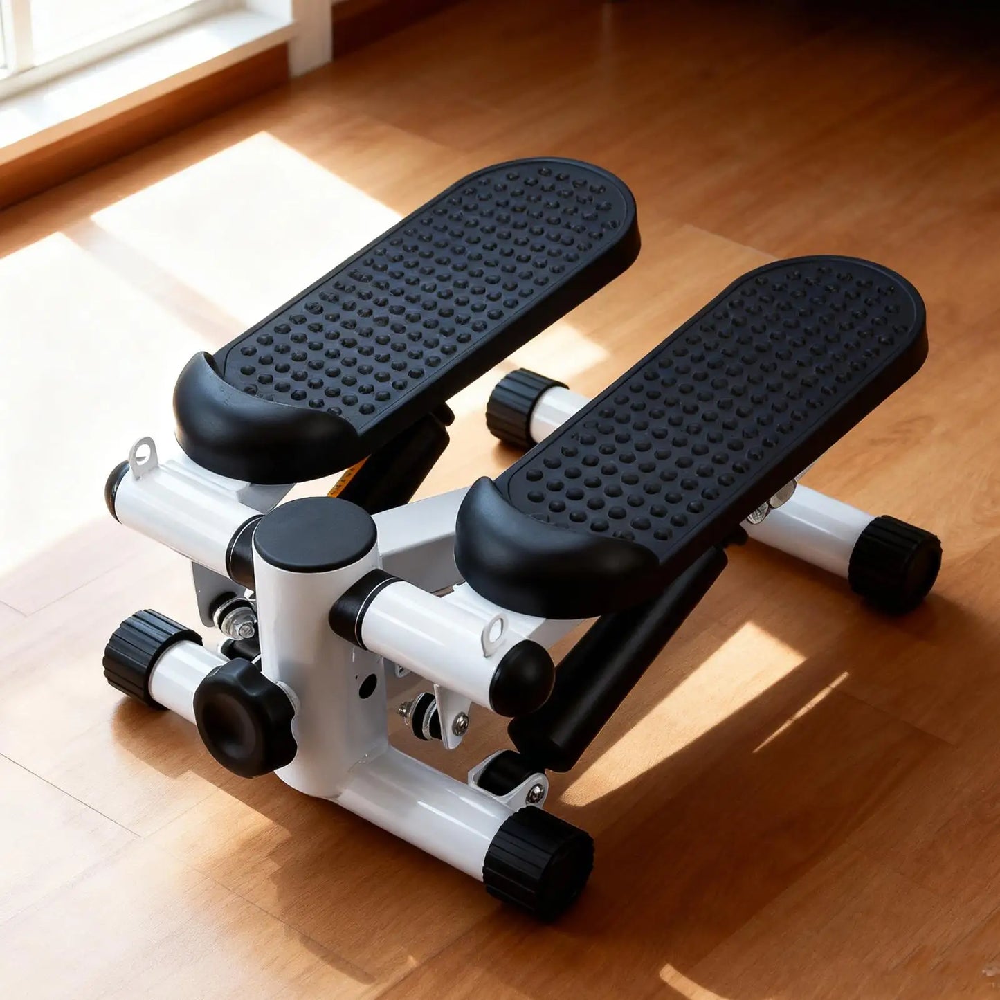 Mini Walking Stepper with Resistance Band Muscle Strengthening Machine for Travel Home Office Gym Indoor Apartment