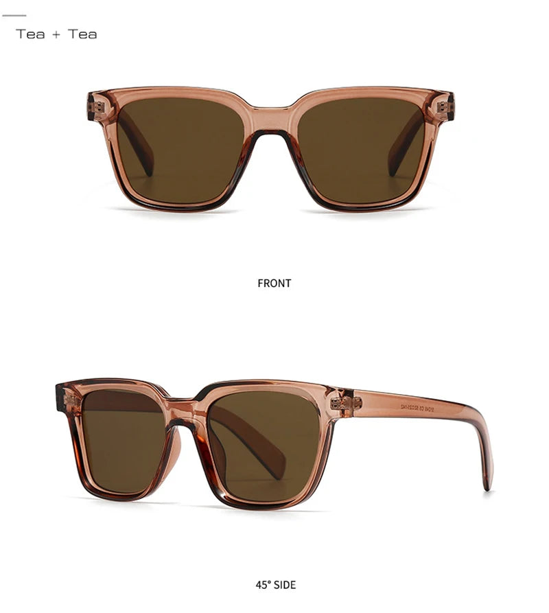 SHAUNA Retro Square Sunglasses Women Shades UV400 Fashion Men Trending Sun Glasses