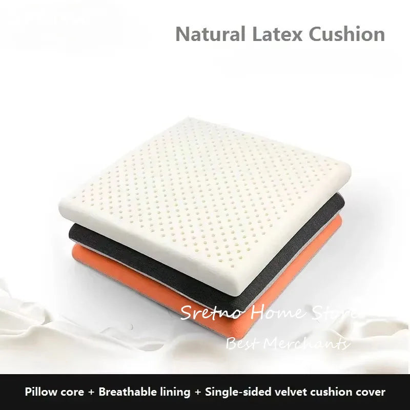 Thailand Natural Latex Cushion Relieve Sore Buttocks Floor Cushions Car Seat Cushions Office Chair Cushion Cojines Silla Cojin