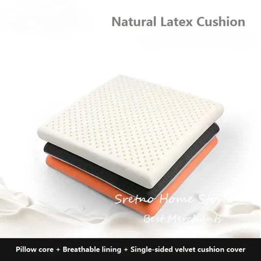 Thailand Natural Latex Cushion Relieve Sore Buttocks Floor Cushions Car Seat Cushions Office Chair Cushion Cojines Silla Cojin