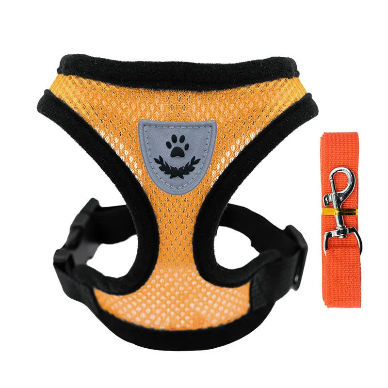 Pet chest strap cat leash dog chest strap dog walking leash small dog solid vest type cat leash prevent loss
