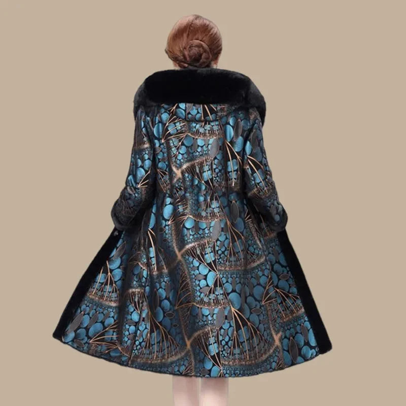 Fur Coat For Women Wearing Both Sides and Fur Integrated Coat 2023 New Loose Mother's Clothing Thickened and Warm Long Coat For