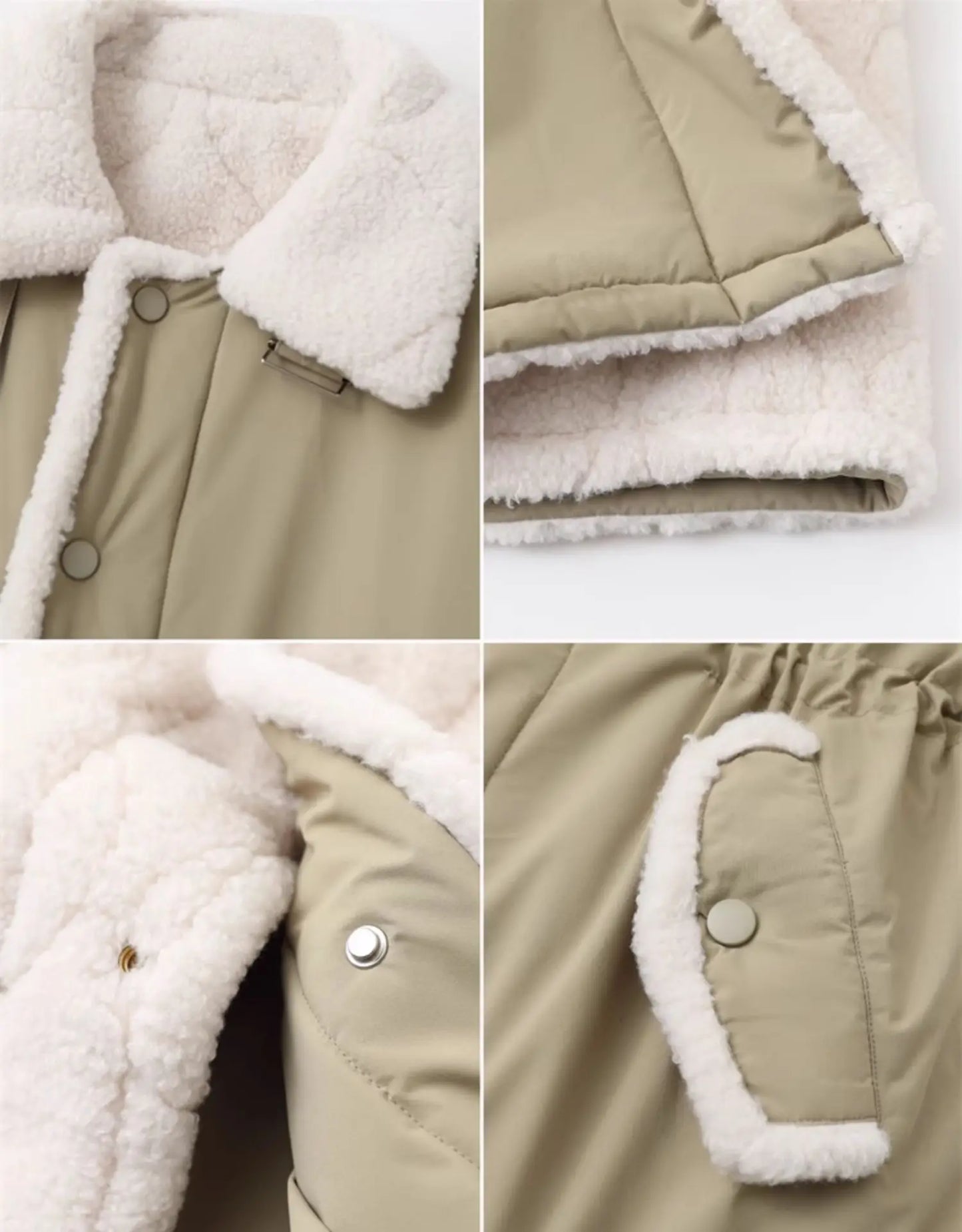 New Cotton Clothes, Thickened Warm Cotton Clothes in Autumn and Winter, Lamb Wool Workwear Coat, Warm Coat