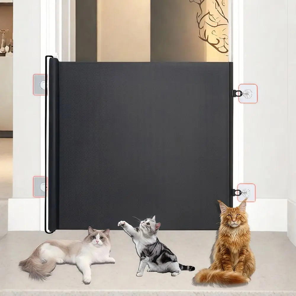 Multifunctional Auto Retractable Pet Gate Guard Universal Baby Safe Guard Door 78cm Creativity Child Barrier Fences Stairs