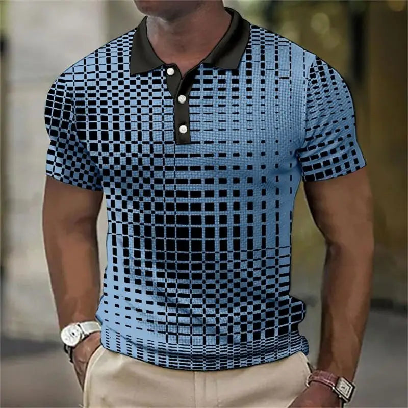 New Trending Men Summer Short Sleeve Fashion Casual Polo Shirt .