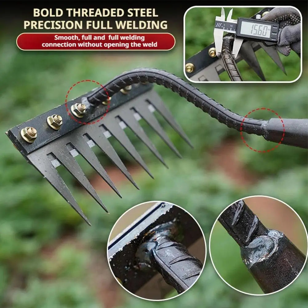 5/6/7/8 Garden Hoe Weeding Tool Digging Wild Vegetables Weeding Loosening Soil Agricultural Farm Tools Menggang Rake