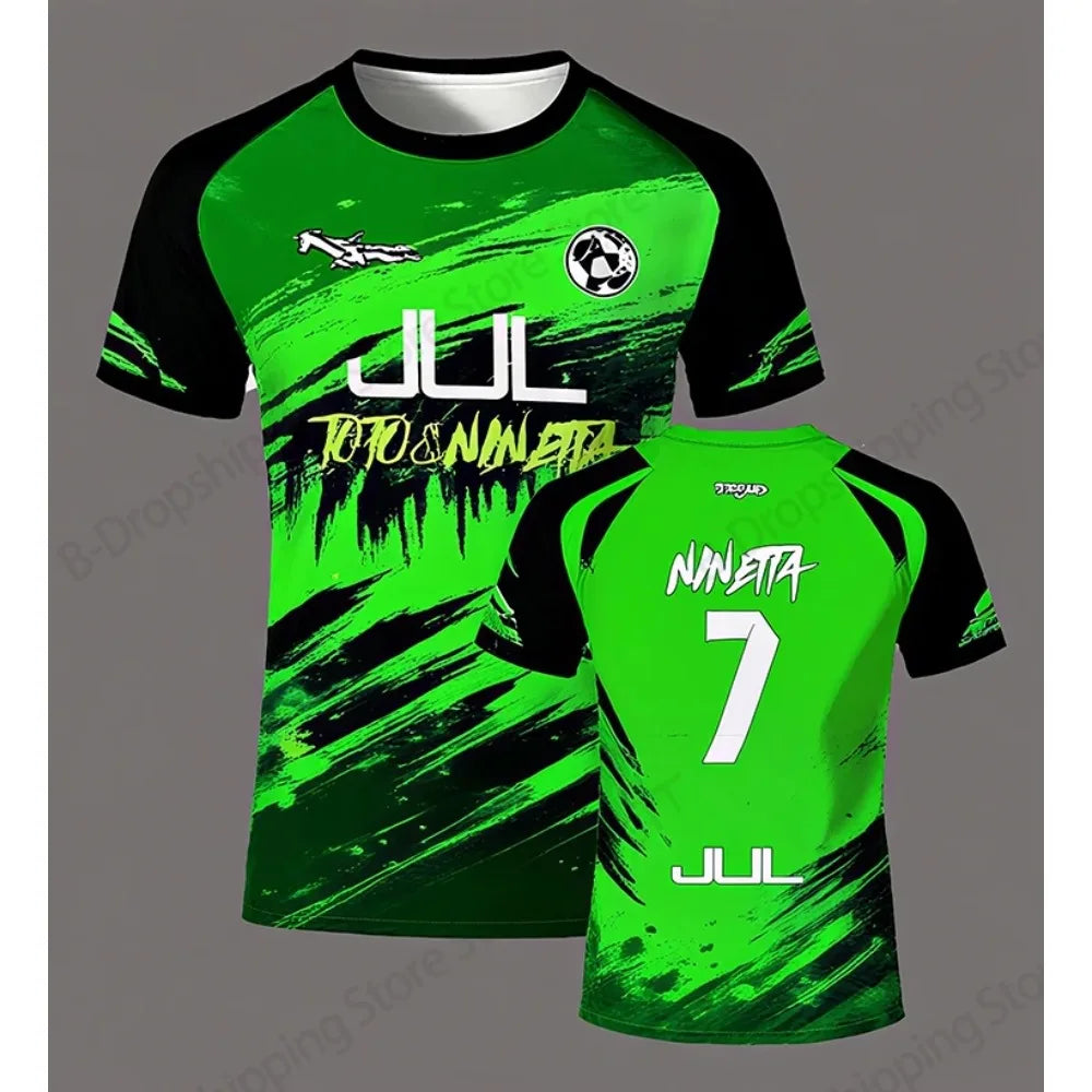 Jersey 90 minute JUL MM8 Football 3d Print T-shirt Men Women Fashion Short Sleeve Tops Tees Sports Tshirt Y2k Clothing New 2025