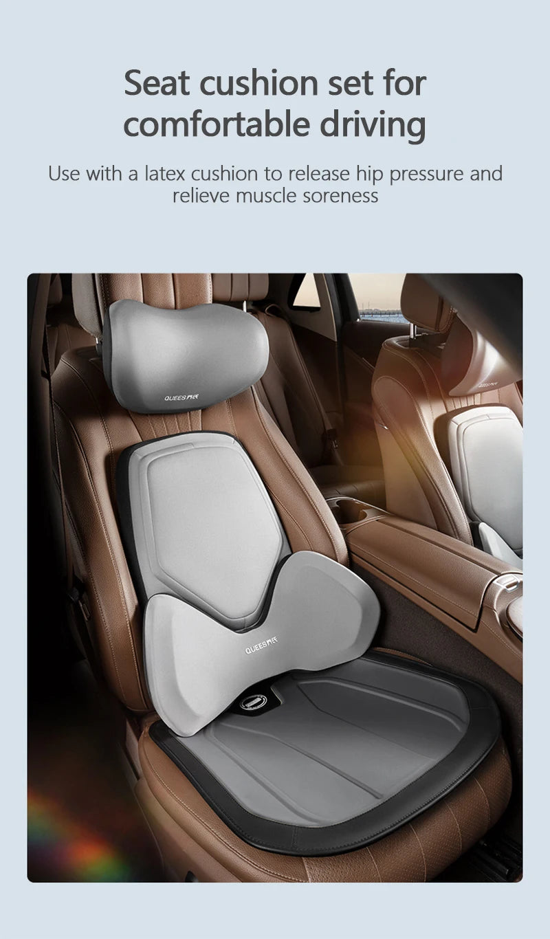 Car Headrest Pillow Auto Neck Cushion Car Back Lumbar Waist Pillow Slow Rebound Guard Head Support for Universal Car Supplies