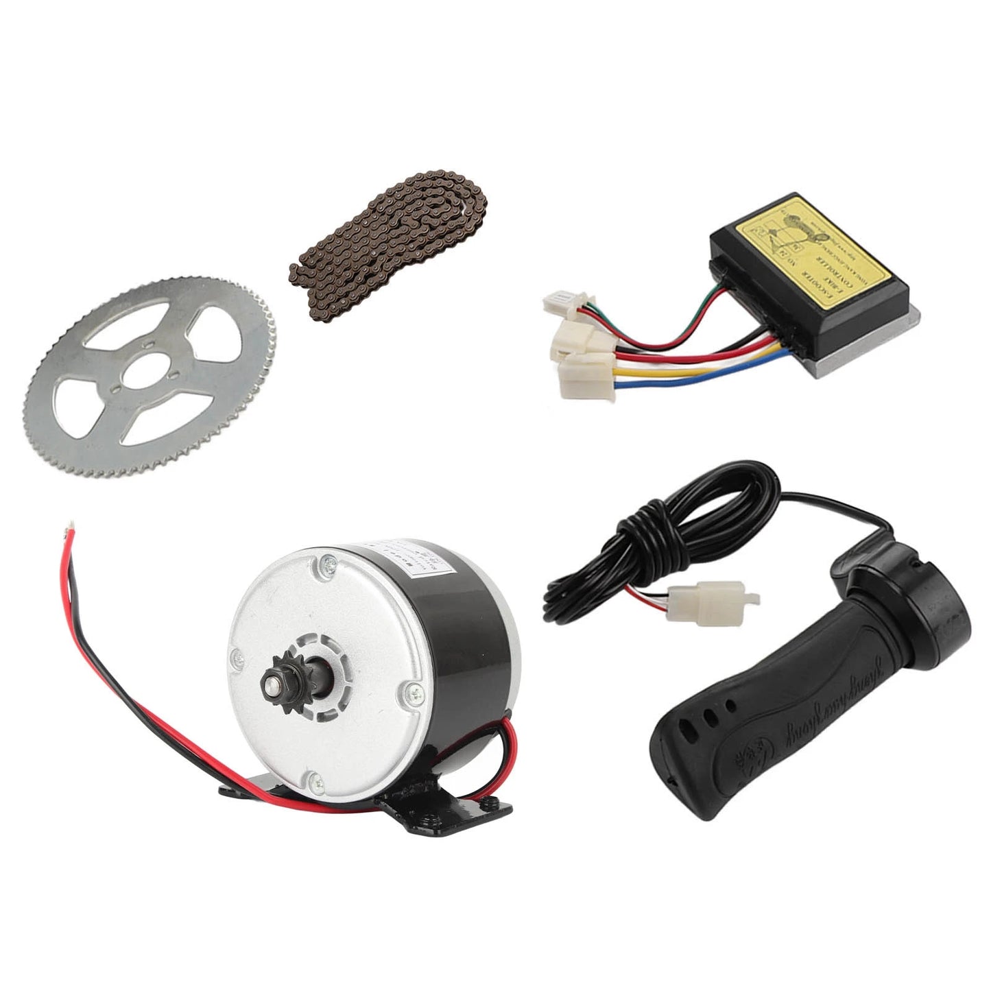 New 12V 250W Electric Motor Kit 2750RPM High Speed Electric Gear Motor with Controller for Motorcycle Electric Gear Motor