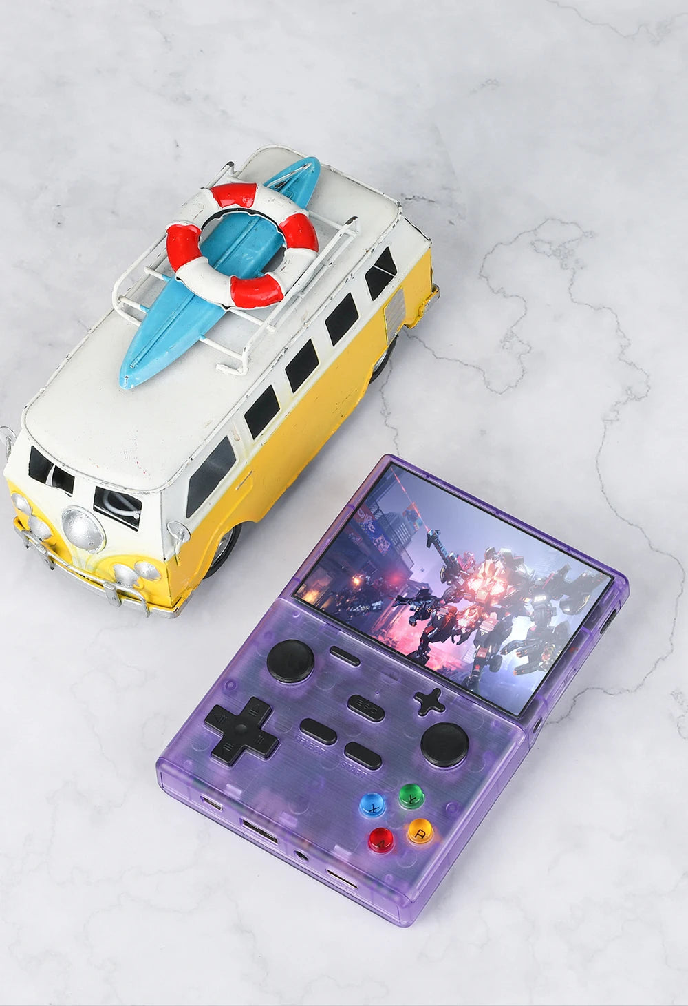XGB35 Game Console 40000+Games 3.5'' Hd screen Wireless dual controller, two-player battle Play games on TV  Linux System