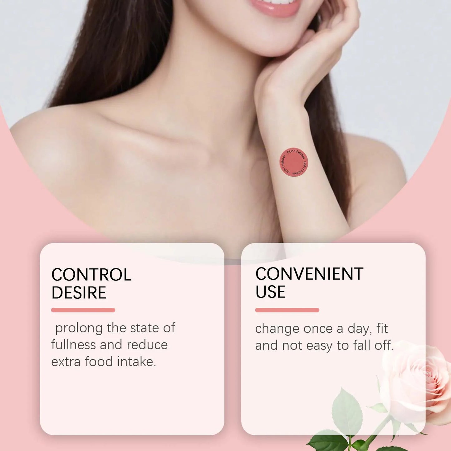 GLP-1 Patches For Body Shaping Fat Burning Anti Cellulite Improve Stomach Control Appetite Increase Metabolism Weight Loss Patch