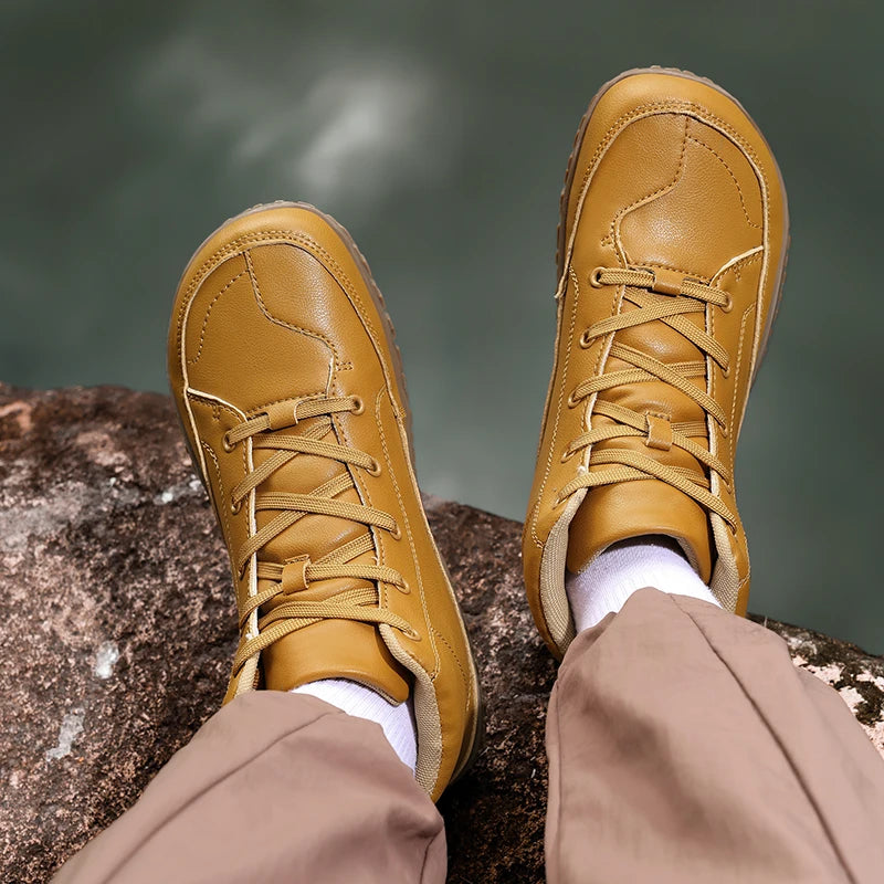 boots men walking boots Wide-Toe-Box Barefoot Shoes for Men hiking boots men Comfortable botas casual shoes men mountain boots
