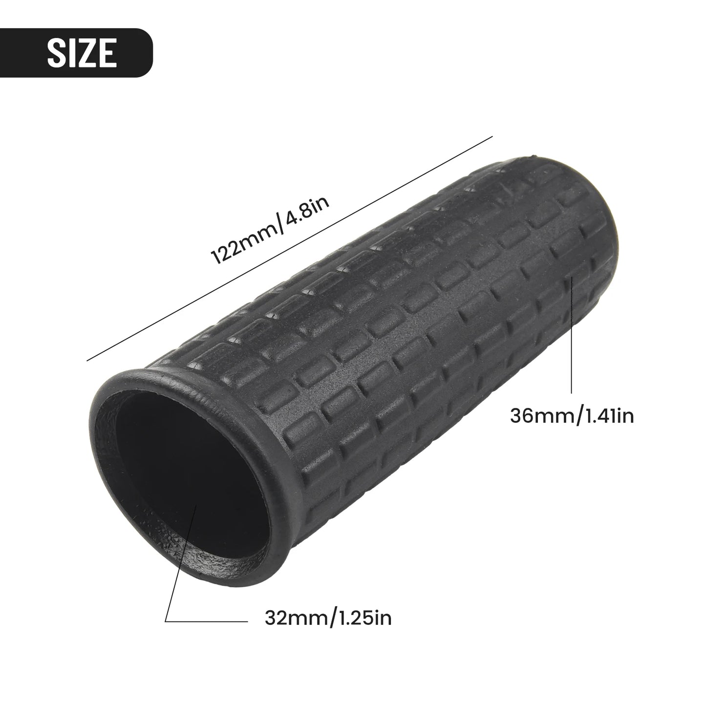 Wheelbarrow Rubber Handles Comfort Durable Grips Handlebar Non Slip Plastic Replacement Universal High Quality