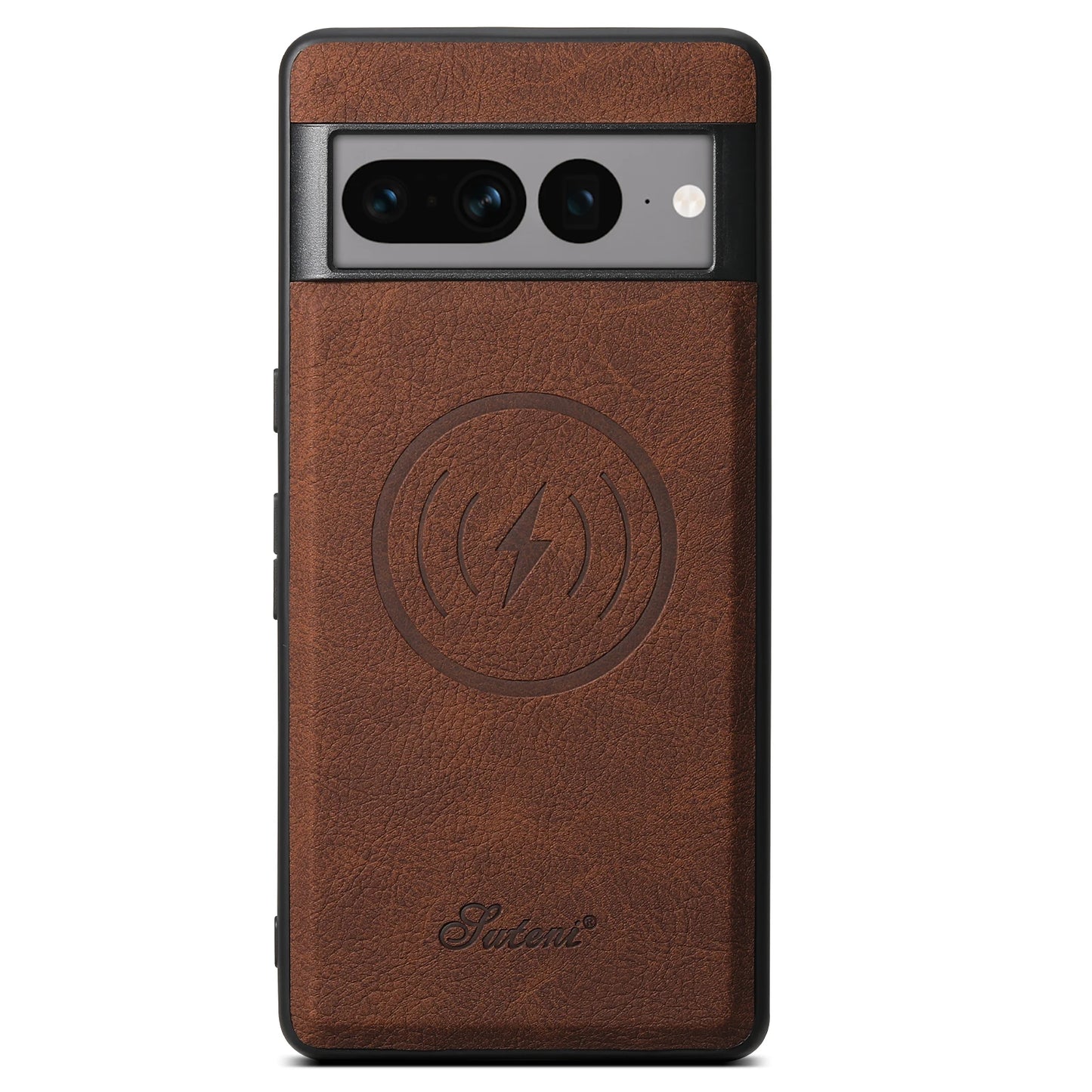 SUTENI Luxury PU Leather Phone Case Magnet Wireless Charging Frosted Feel For Google Pixel 9XL 8Pro 7A 7P 7 6A 6P 6