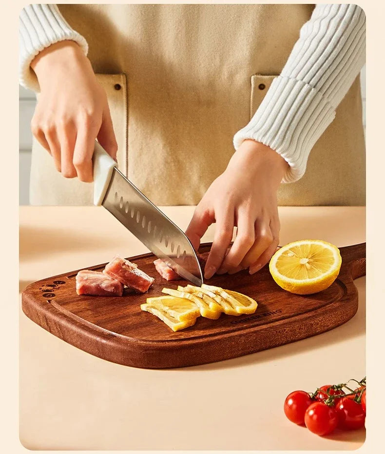 COOKER KING Wooden Kitchen Board Household Pizza Bread Fruit Steak Profession Cutting Board Hangable Kitchen Tool in Stock