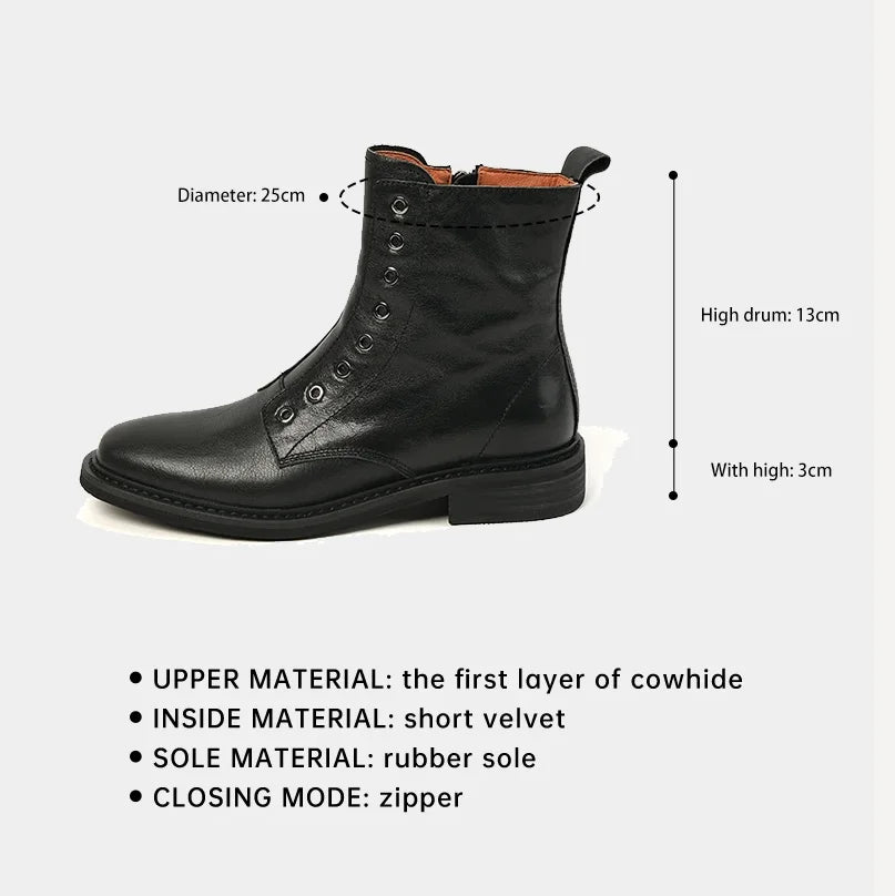 Ods Chelsea Boots High-top Boots Wear-resistant Breathable Fashion Trend Versatile Round Toe Casual Non-slip Spring and Autumn
