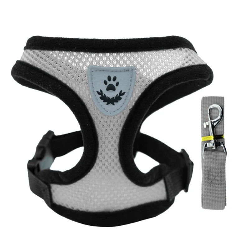 Pet chest strap cat leash dog chest strap dog walking leash small dog solid vest type cat leash prevent loss