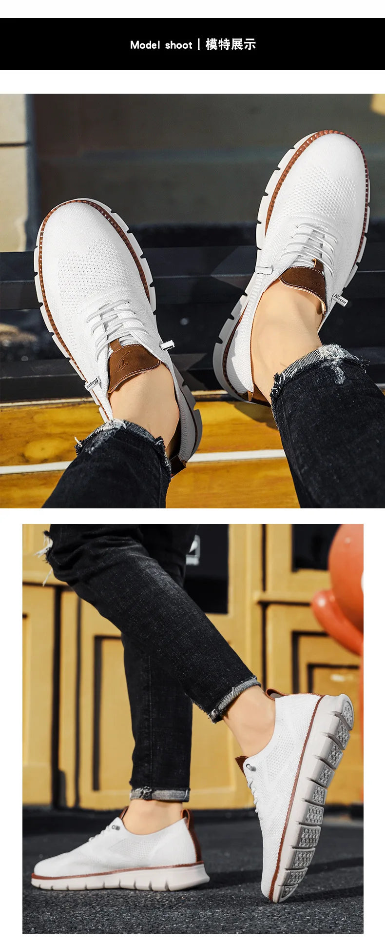 Men Casual Shoes Breeze Stylish Oxfords Fashion Formal Business Urban Breathable Shoes for Male Non Slip Dress Sneakers for Man