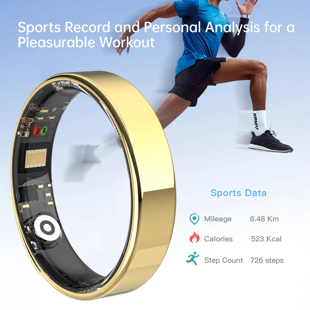 2025 New Health Smart Ring For Android IOS BT Call Heart Rate Blood Pressure Monitor 5ATM Waterproof Men Women For Xiaomi Gift