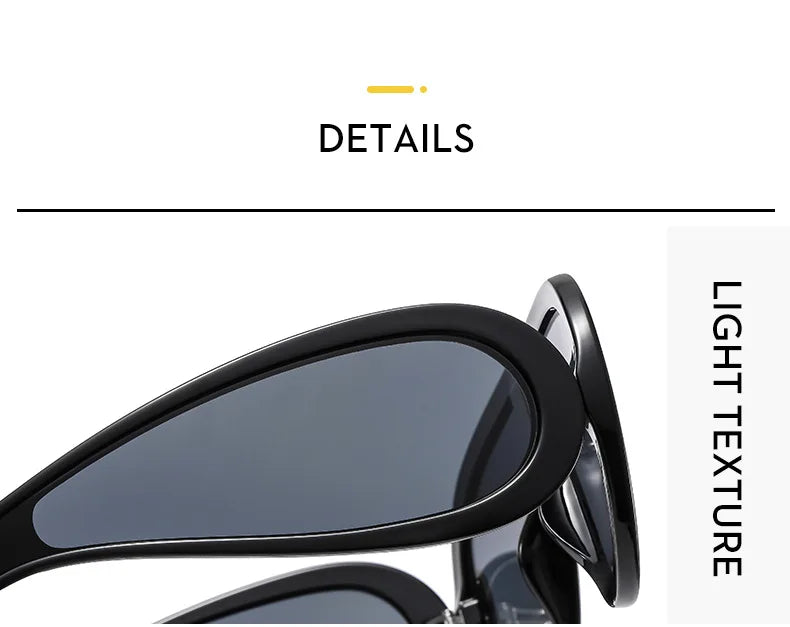 SHAUNA Oversized Women Goggle Sunglasses Trending Men One-Piece Mirror Shades UV400