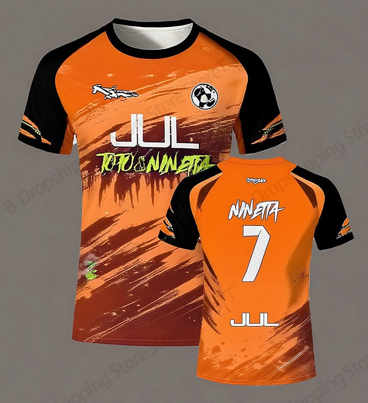 Jersey 90 minute JUL MM8 Football 3d Print T-shirt Men Women Fashion Short Sleeve Tops Tees Sports Tshirt Y2k Clothing New 2025