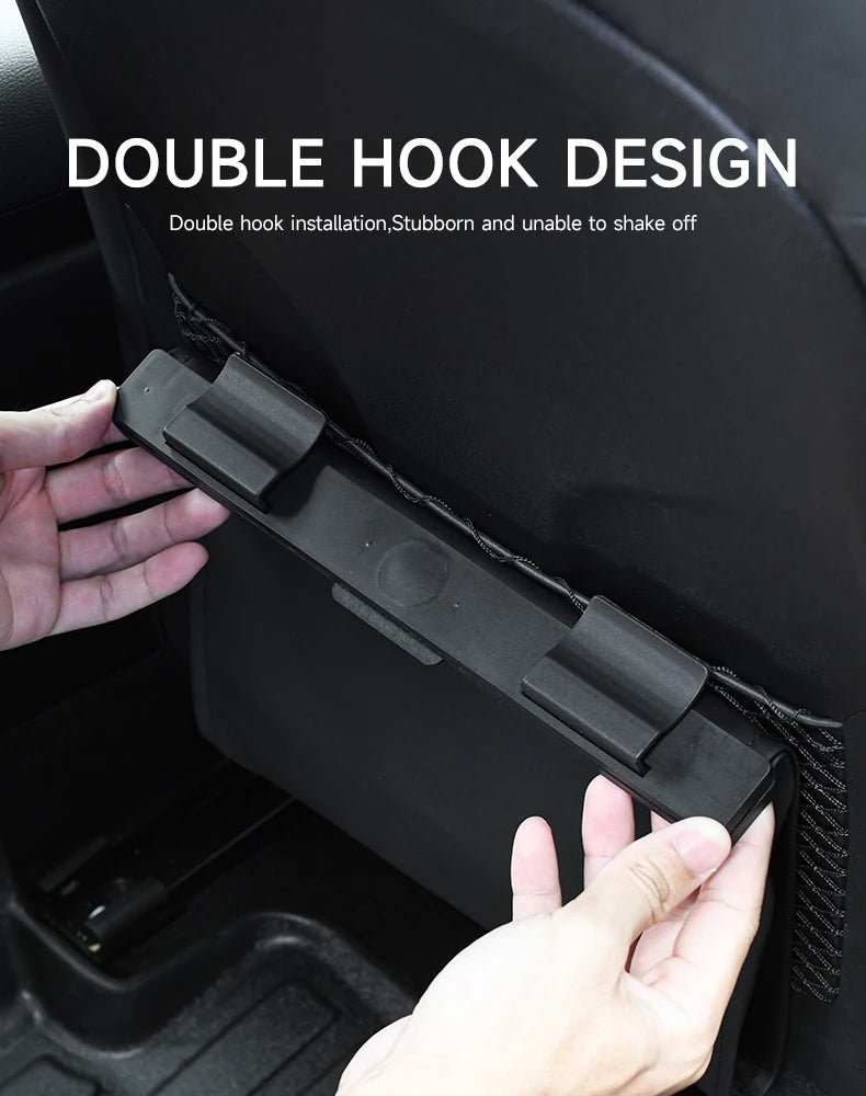 LED Car Garbage Bag Waterproof Magnetic Adsorption Trash Can Back Seat Hanging PU Leather Storage Box Pocket Leak-proof
