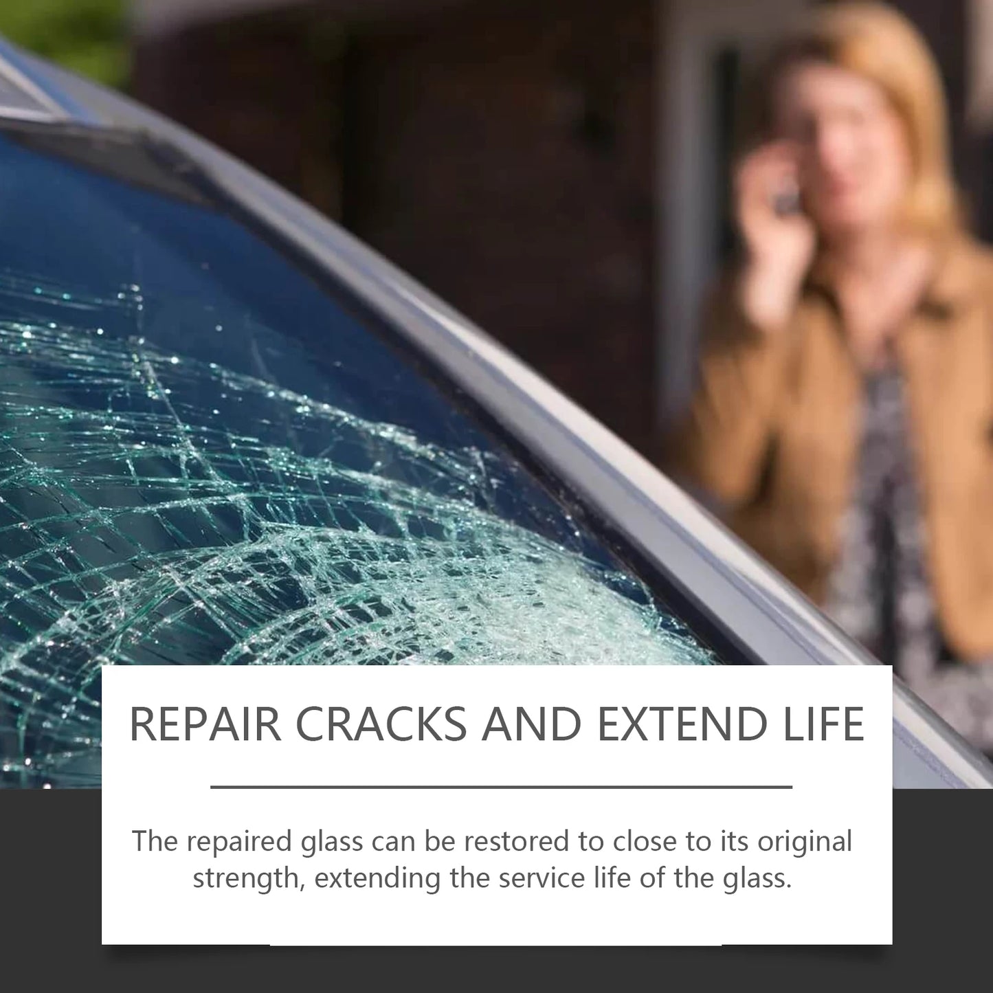 Car Windshield Repair Resin Kit Tools Windscreen Break Scratch Restoration Protective Stickers Glass Cleaner Care No Trace Wash