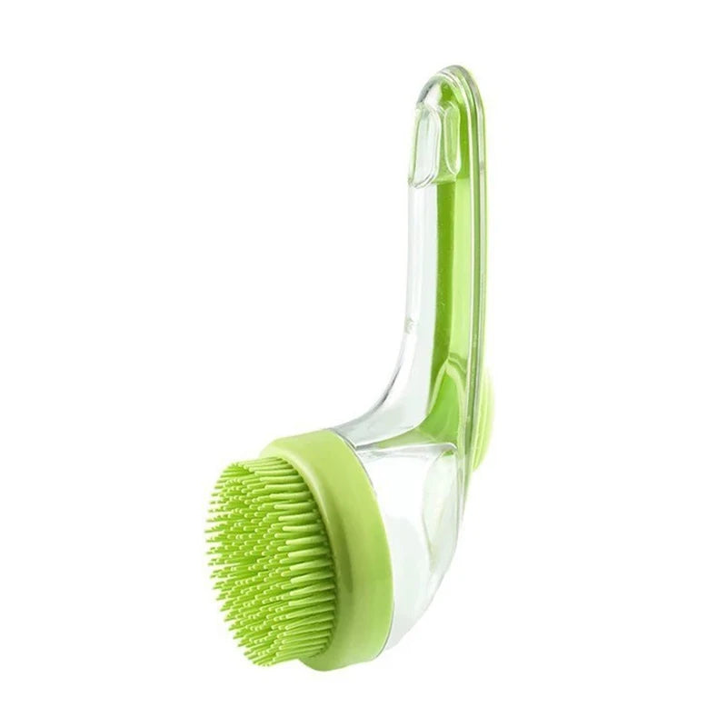 Pet Bath Brush 2025 New 2 In 1 Dog Bath Brush With Built-in Shampoo Dispenser Pet Wash Brush Dogs Cats Grooming Massage Brush