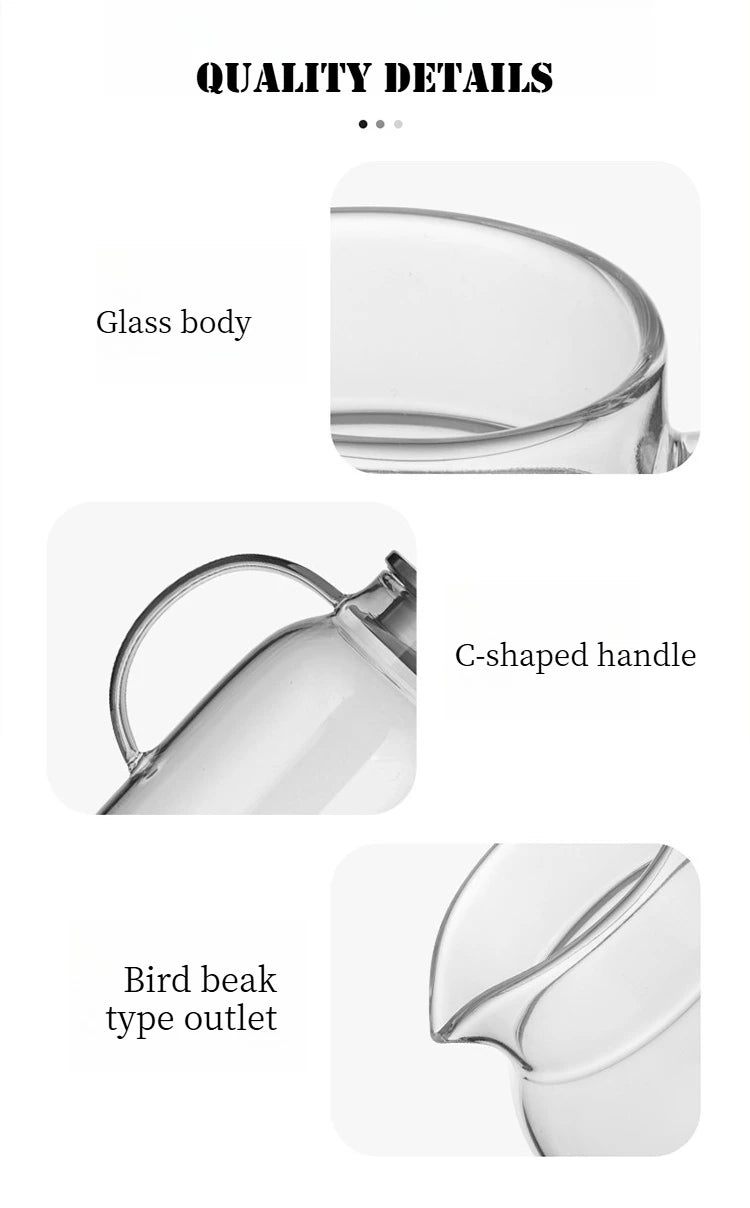 COOKER KING 1.8/2.5L Glass Water Kettle High Borosilicate Glass Large Capacity Teapot High Temperature Resistance Office Use