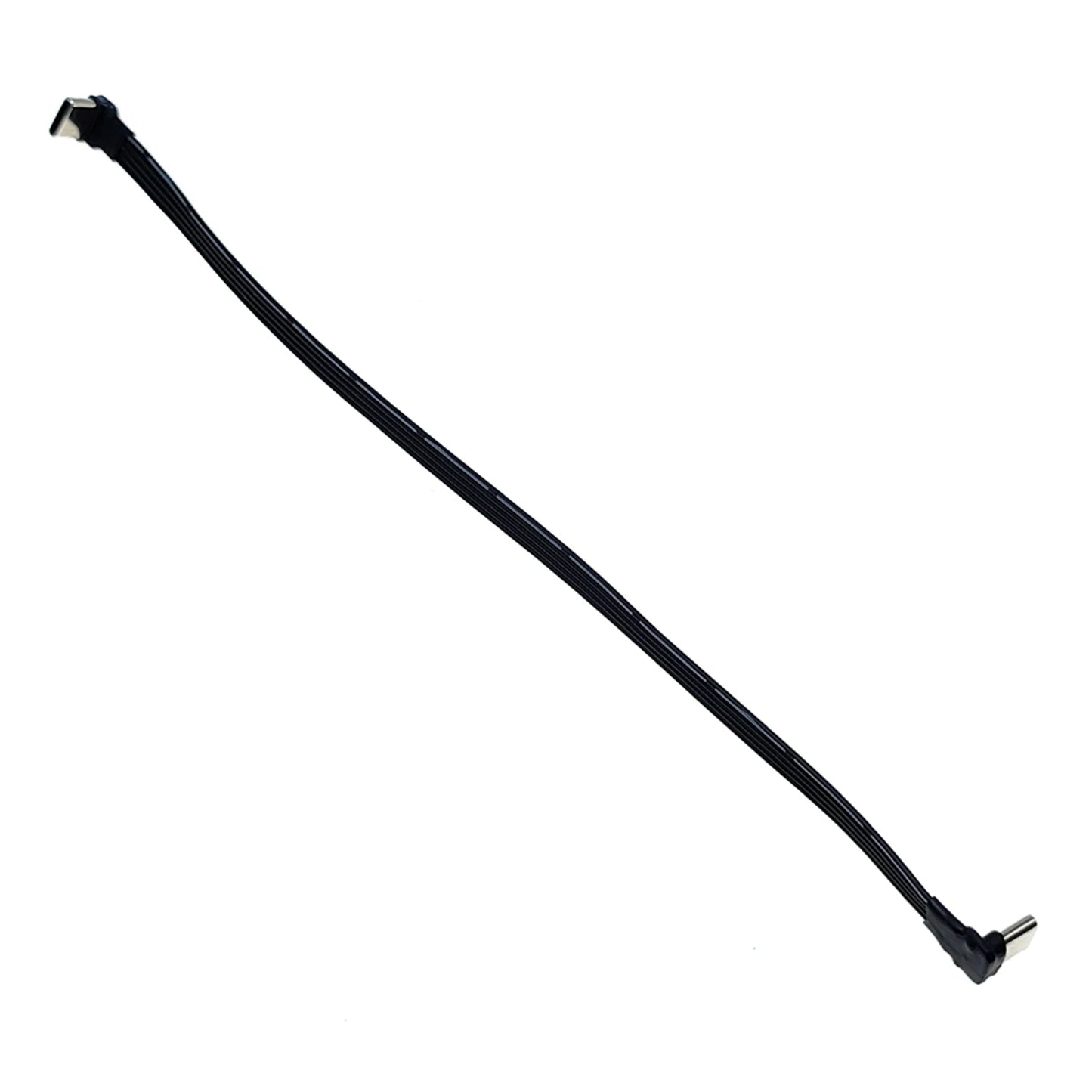 5CM 10CM 20CM 30CM 50CM 100CM USB 2.0 Type C to Type C Extension Cable 90° Adapter FPC FPV Band Flat USB C Cable 3A 5CM-100CM