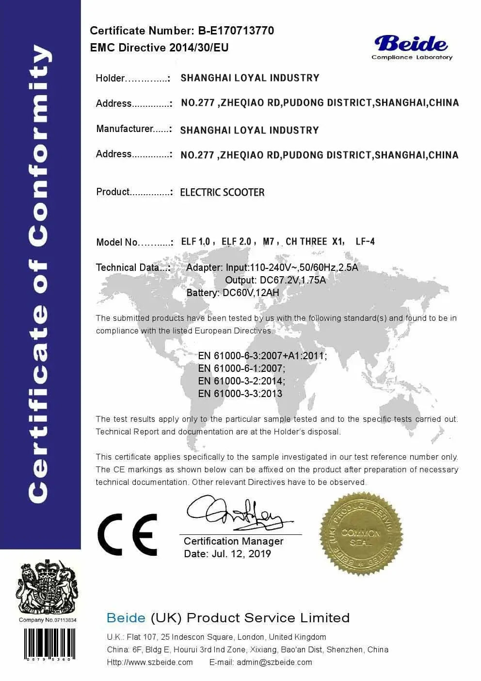 3000W 2000W Off-Road 3 Wheel Electric  Scooters Electric Tricycles With EEC/COC Certification European Warehouse Adul