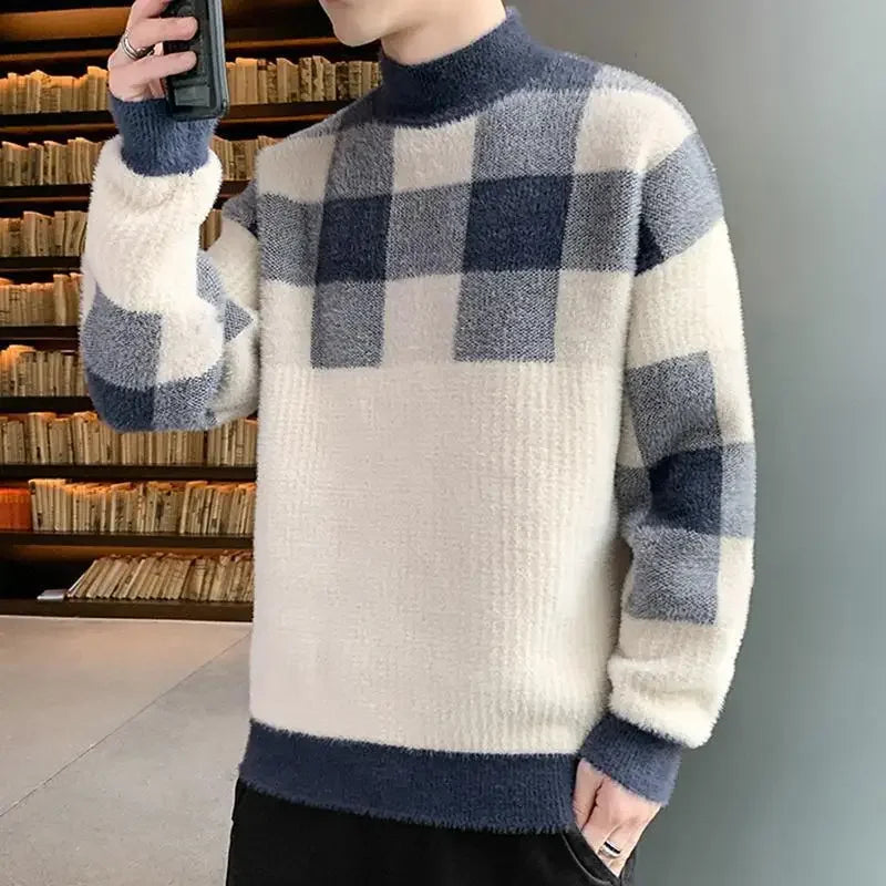 Pullovers Male Long Sleeve Autumnr and Winter Korean Style Knitwear Harajuku Clothing Deals 2025 Y2k Top Men's Knit Sweater