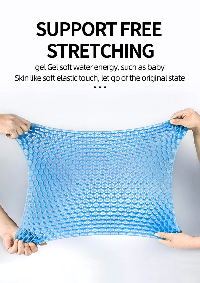 Car Seat Honeycomb Gel Seat Office Seat Four Seasons Universal Silicone Breathable Student Seat Car Seat Honeycomb Gel Seat Offi