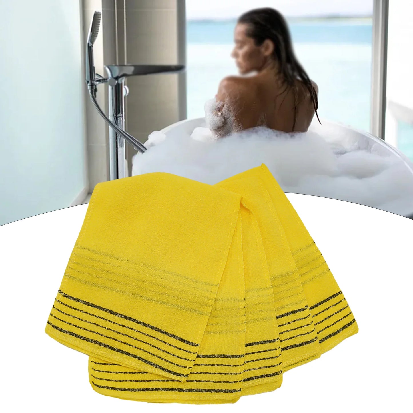 Scrub Towel Bath Bath Towel Cloth Massage Polyester Cotton Soft Towels Washcloth Body Italy Asian Exfoliating Bath