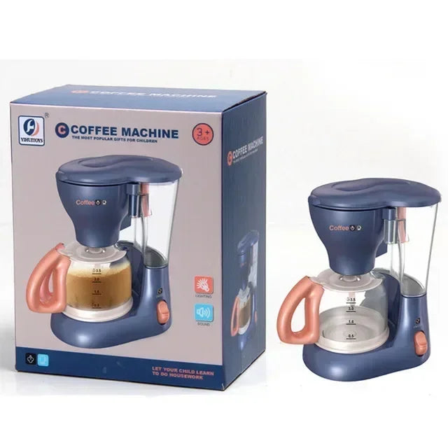 2025 Kids' Pretend Play Mini Simulation Kitchen Toys BLUE Household Appliances Toy with Light up & Sound for both Boys and Girls