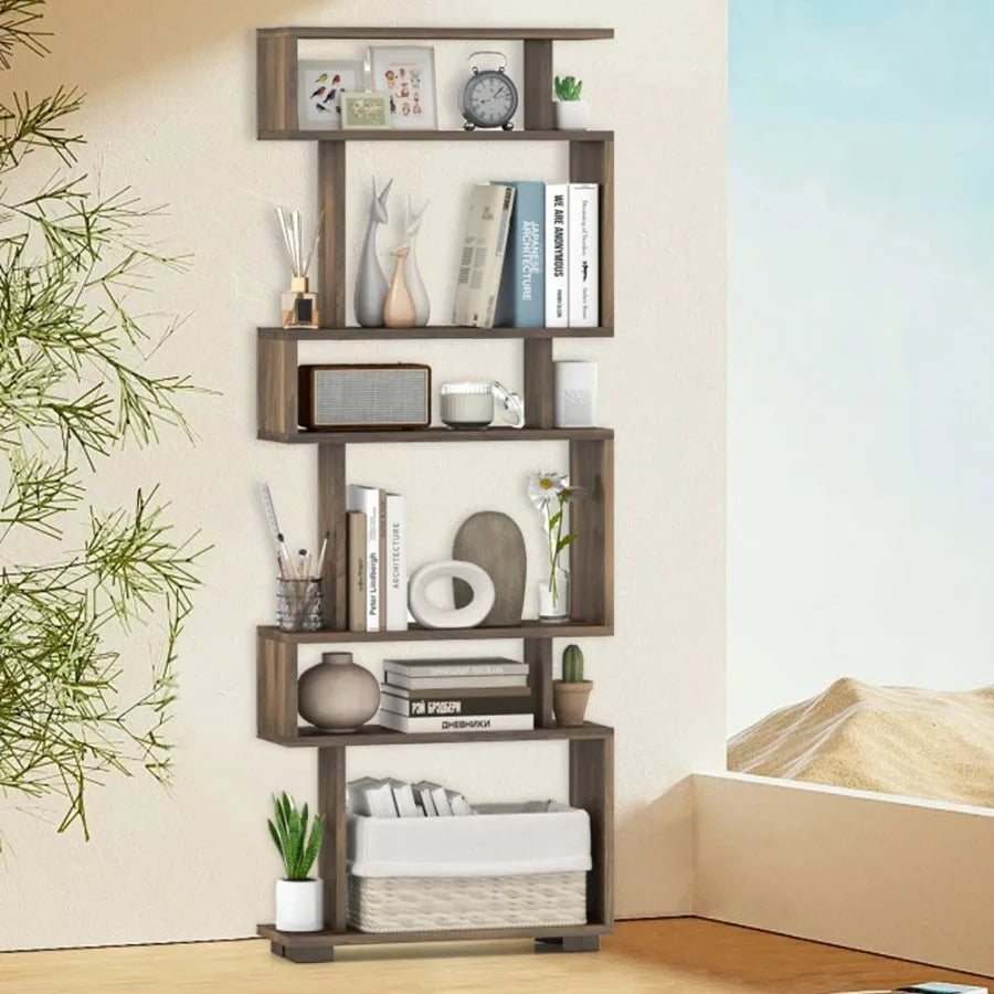 6Tier Bookcase with AntiTipping Kit