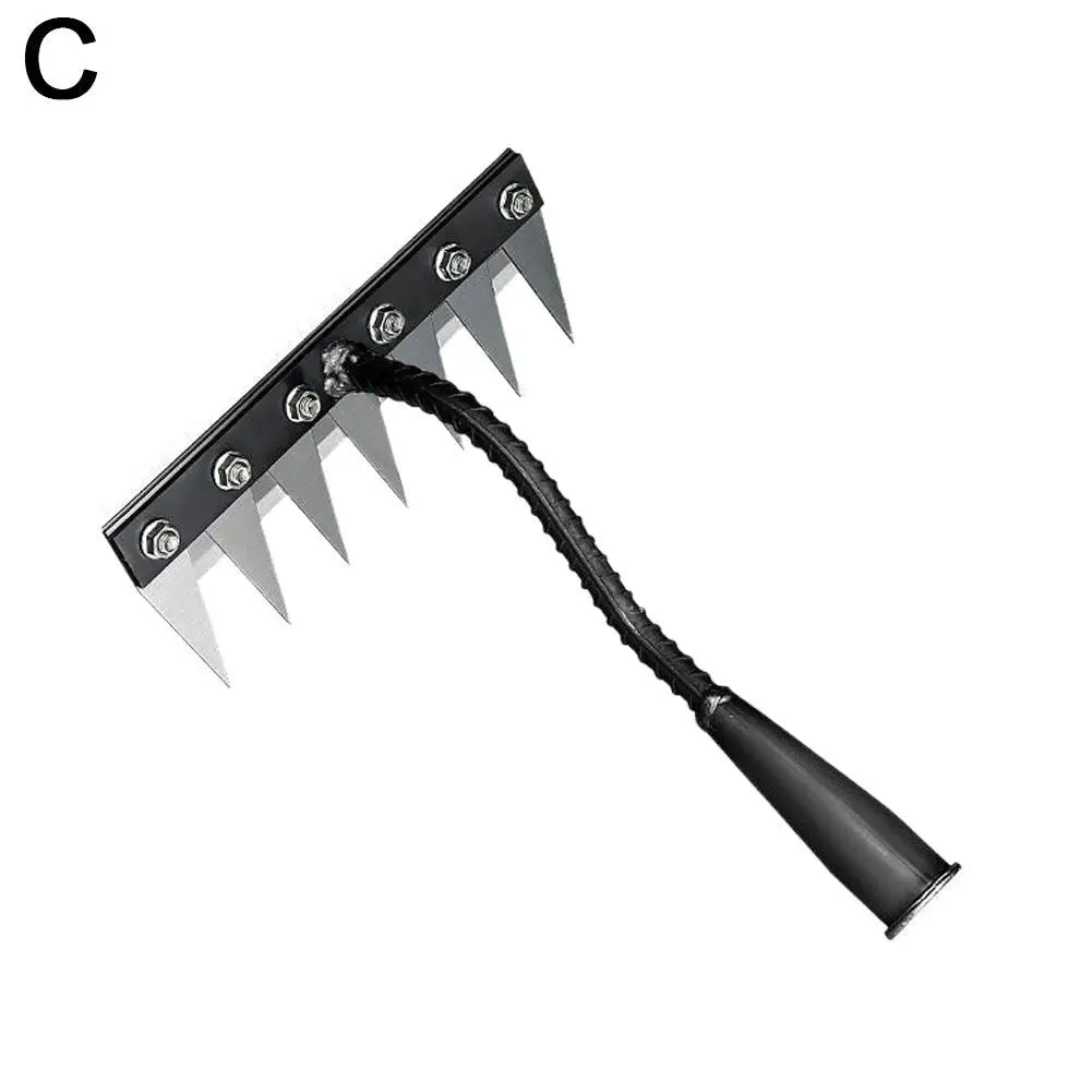 5/6/7/8 Garden Hoe Weeding Tool Digging Wild Vegetables Weeding Loosening Soil Agricultural Farm Tools Menggang Rake