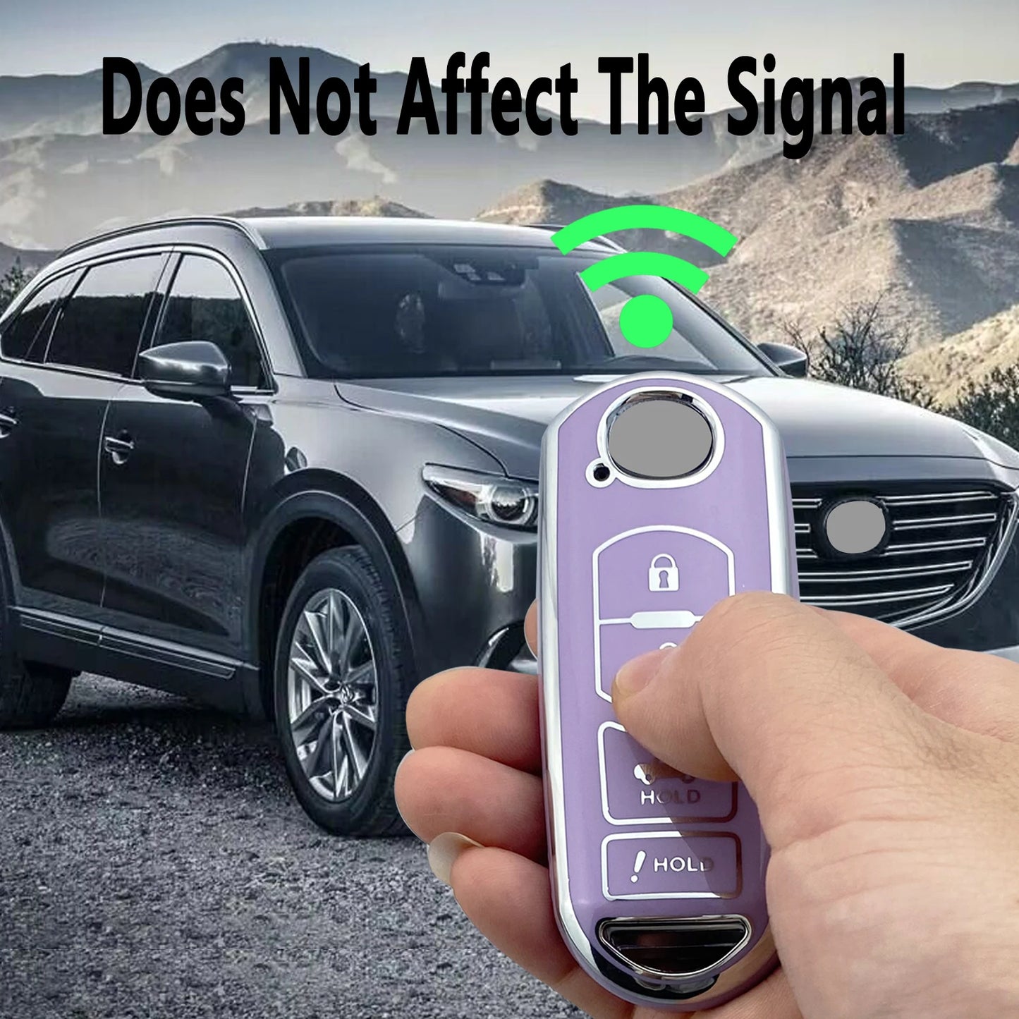 Key Fob Cover Case Compatible with Mazda 3/6/8 Miata MX-5 CX-3 CX-5 CX-7 CX-9 RX-8 Atenza Accessories Shell Protector