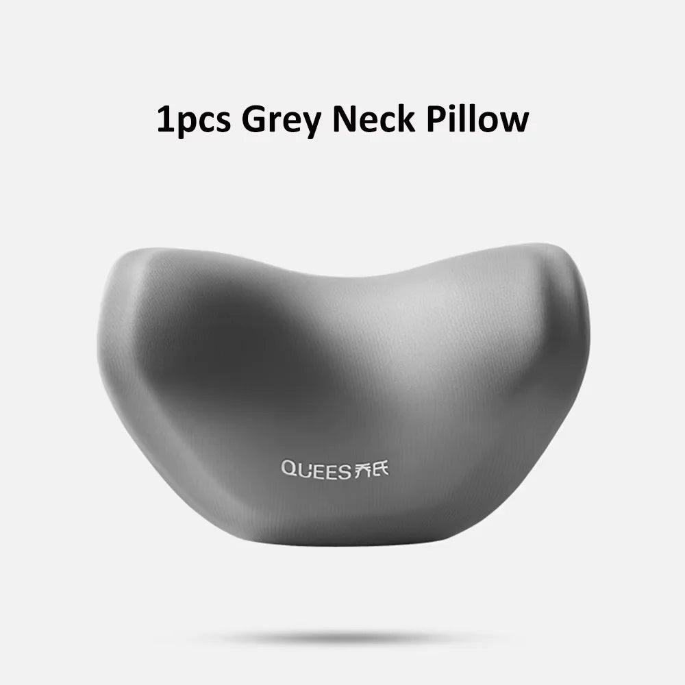 Car Headrest Pillow Auto Neck Cushion Car Back Lumbar Waist Pillow Slow Rebound Guard Head Support for Universal Car Supplies