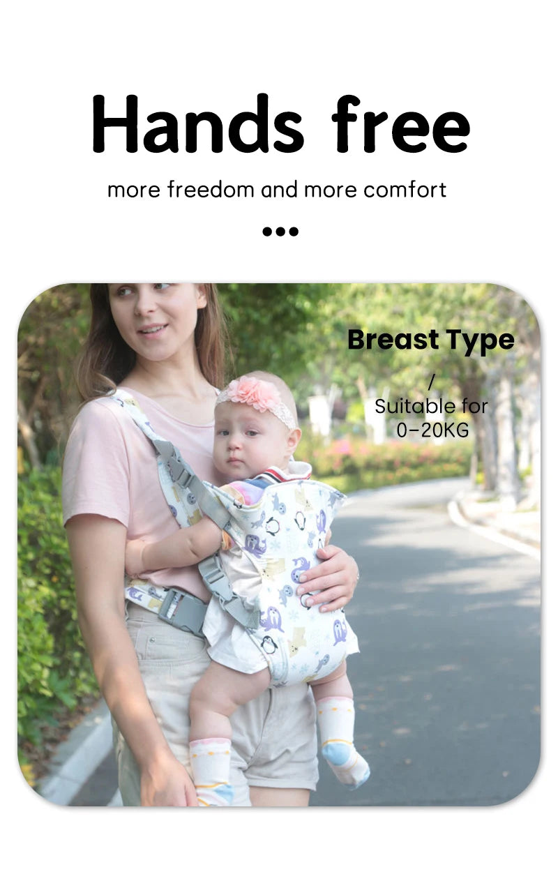 0-36 Months Ergonomic Baby Carrier Lightweight and Labor-saving Multifunctional Breathable Waist Stool Baby Carrier