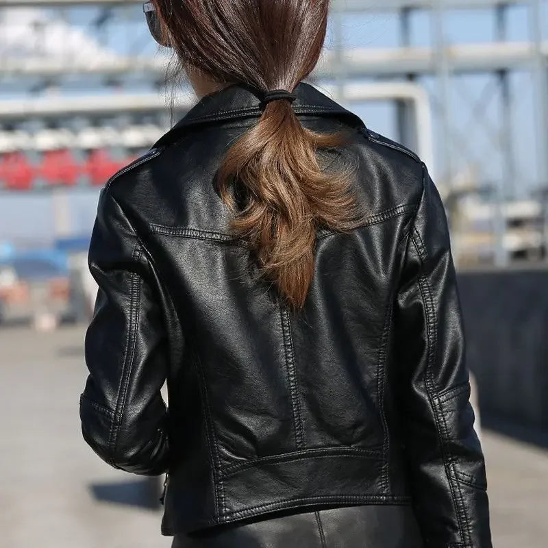 Coats Woman Spring Autumn Leather Jacket for Women New Products Korean Reviews Clothes High Quality Pretty Style Cheap Deals