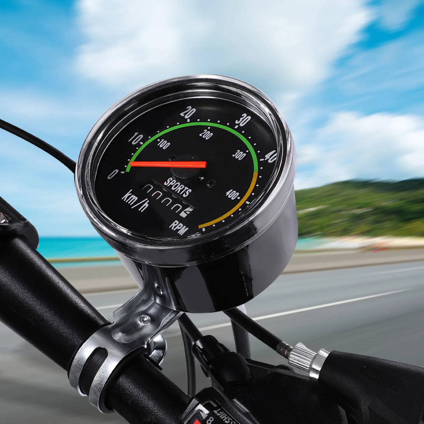 Computer Mechanical  Computer Bike Speedometer Odometer Cycling Stopwatch Cyclocomputer  Speedometer