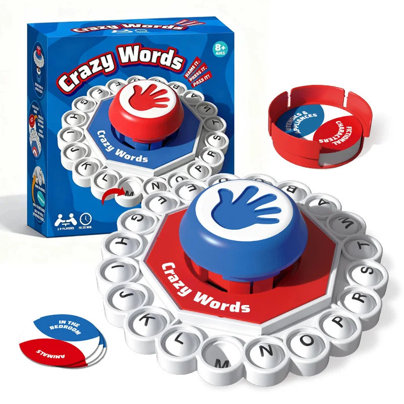 New English Word Board Game The Quick Thinking Letter Pressing Game for Fast-paced Family Gathering Children Stress Relief Toys