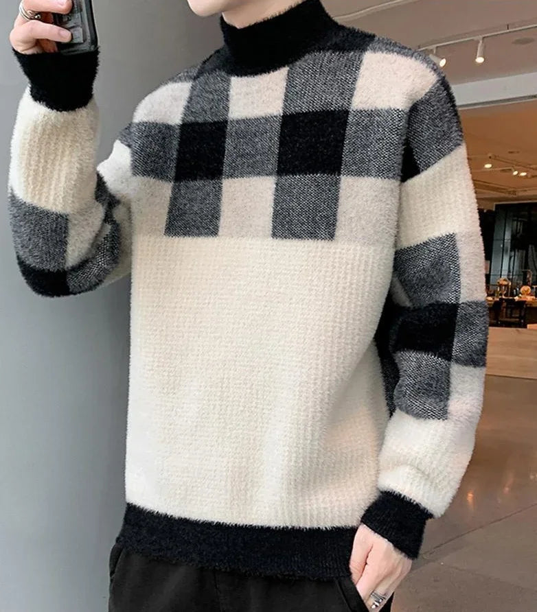 Pullovers Male Long Sleeve Autumnr and Winter Korean Style Knitwear Harajuku Clothing Deals 2025 Y2k Top Men's Knit Sweater