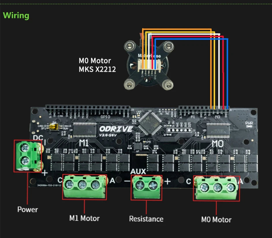 Makerbase  BLDC  motor  and TLE5012 encoders Three-phase drive motors