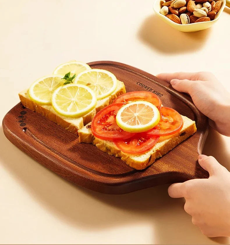 COOKER KING Wooden Kitchen Board Household Pizza Bread Fruit Steak Profession Cutting Board Hangable Kitchen Tool in Stock
