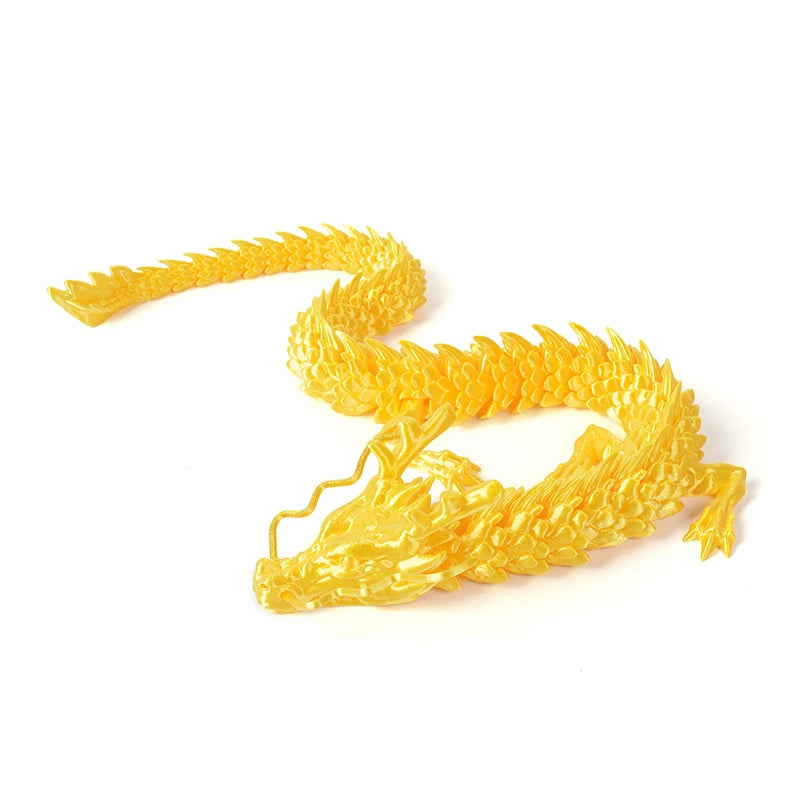 3D Printed Dragon Feathered Wyvern Dragon Articulated Fidget Dragon Home Office Decor Desktop Pet Desk Toy