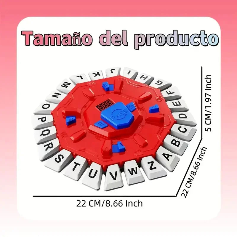 Alphabet Board Game Puzzle Word Game Family Board Game with Digital Display Timer and 2 Categories Modes Fun Fast-Paced for Part